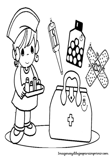 Dibujos Para Colorear De Doctores Y Enfermeras