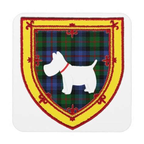 Scottish Terrier Emblem V5 Coaster Scottish Terrier Terrier Emblems