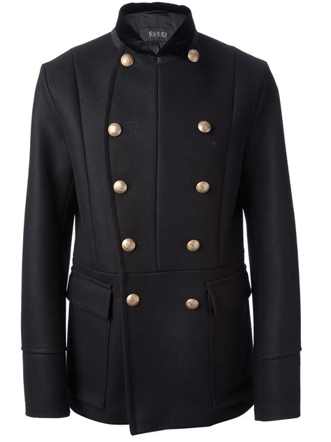 Lyst Gucci Military Court Jacket In Black For Men