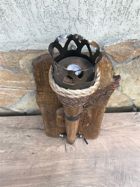 Wall Sconce Torch Viking Sconce Viking Light Castle Etsy