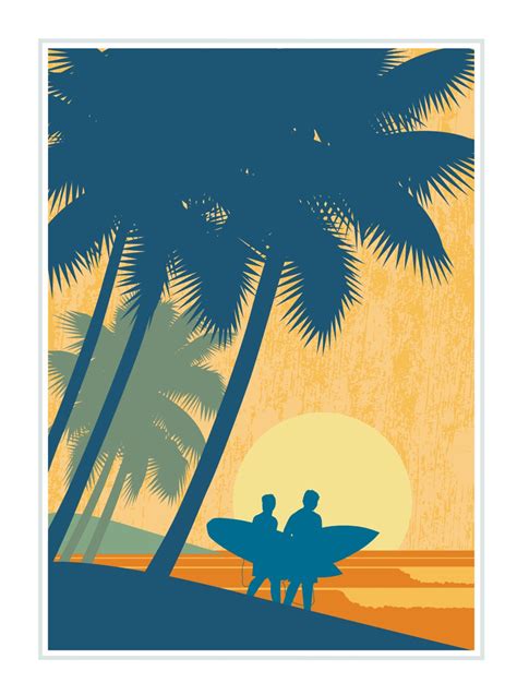 surfing poster surfing print hawaii poster hawaii print etsy