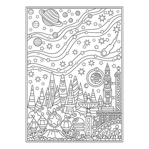 Creative Haven Entangled Starry Skies Coloring Book