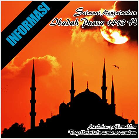 Happy running fast for all muslim brothers. Selamat Menjalankan Ibadah Puasa 1413 H - Album Kolase ...