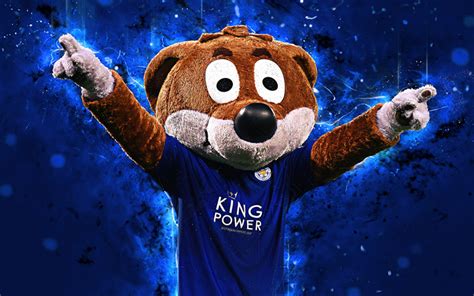 Download Wallpapers Filbert Fox 4k Mascot Leicester City Abstract