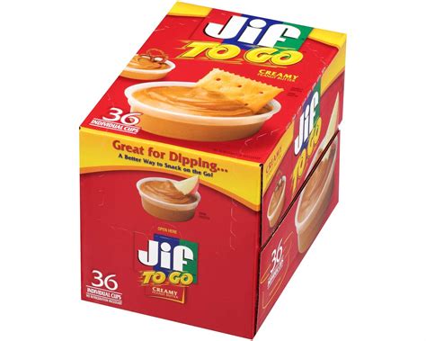 Jif 36 Count Creamy Jif Peanut To Go Smucker Away From Home