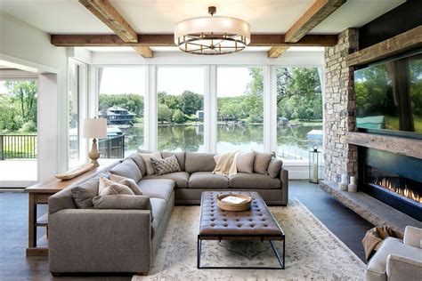 Inside A Beautiful Lake House With Picturesque Views Of Lake Minnetonka