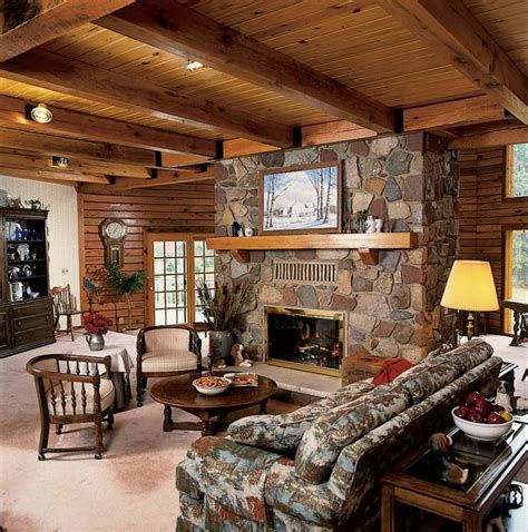 Cozy And Warm Log Cabin Living Rooms You Will Fall In Love With Top Dreamer