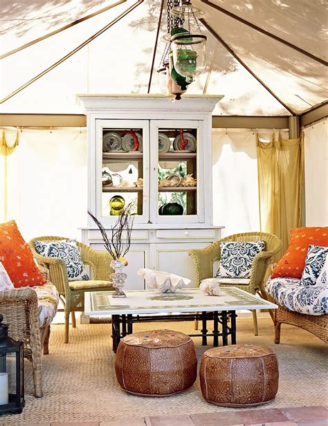 Italian Canvas Tent Veranda Decorated In Different Styles Digsdigs