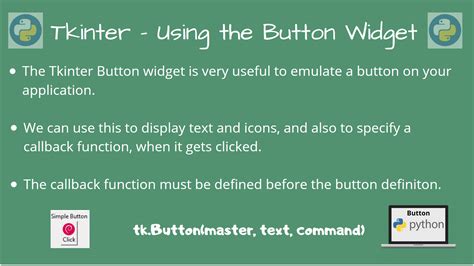 Tkinter Tutorial Using Tkinter Buttons Askpython
