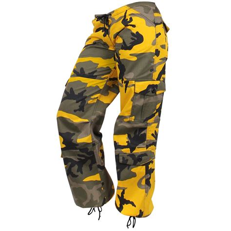Womens Paratrooper Colored Camo Fatigues Pant Camouflageca