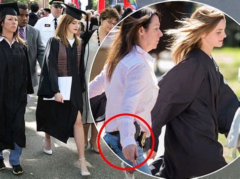 Bodyguard Goes Undercover As A Graduating Friend With Emma Watson Pics