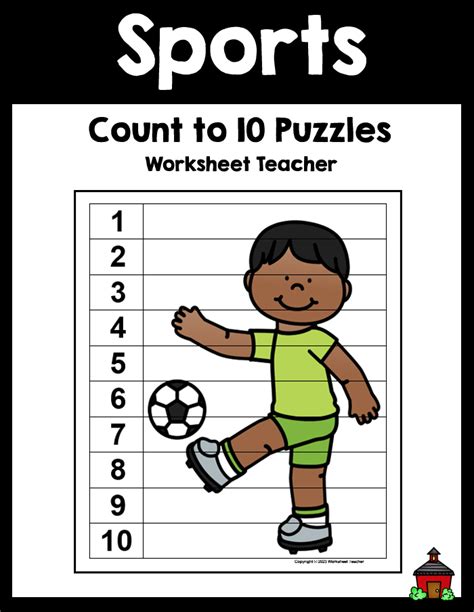 Sports Count To 10 Sequence Puzzles Made By Teachers In 2023
