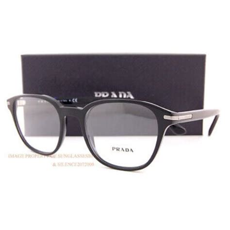 Prada Eyeglass Frames Pr 12wv 1ab For Men Size 51mm Prada Eyeglasses Frame Black Lens