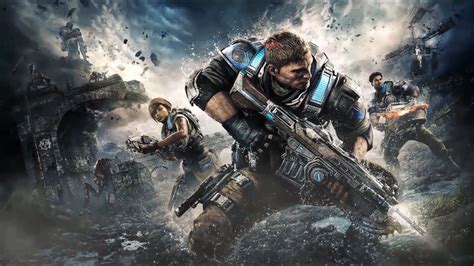 Marcus fenix and a new generation of gears are the last hope to ensure the survival of their species. Gears of War 4 HD Wallpaper With Music - Free Desktop ...