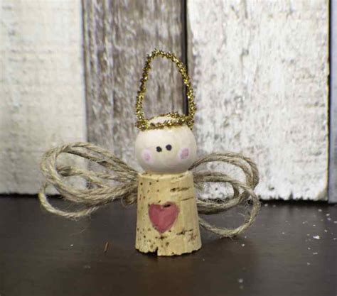 How To Make A Wine Cork Christmas Angel Ornament Sew Very Crafty