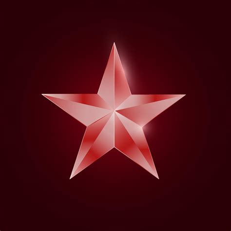 Metallic Red Star Vector Graphic Element 18763865 Vector Art At Vecteezy