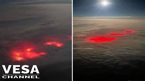 Pilot Photographed A Mysterious Red Glow As It Passed Above The Clouds