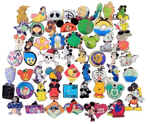 Disney Pin Trading 30 Assorted Pin Lot Brand New Pins No Doubles