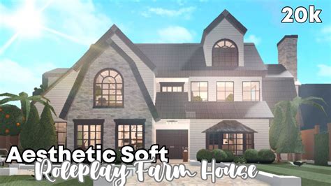 Roblox Bloxburg 20k Soft Aesthetic Roleplay Mansion No Largeplot