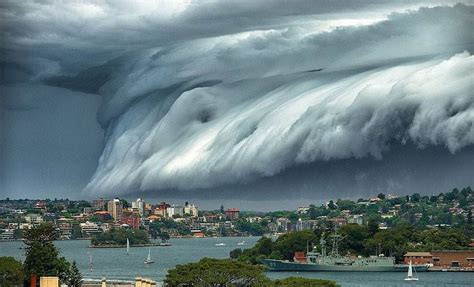 Tsunami Wave Cloud Sydney Clouds Natural Phenomena Tsunami