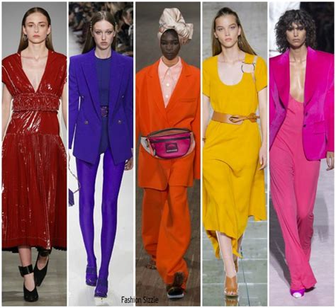 Spring 2018 Runway Fashion Trend Bold Colors