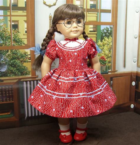 polka dots on doll dresses…