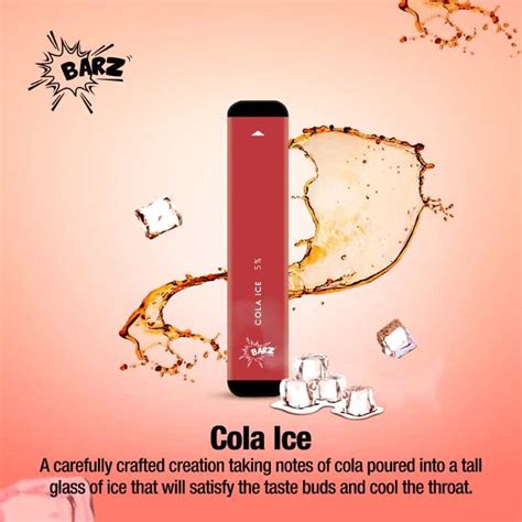 Buy Barz Vape Cola Ice Disposable In India 300 Puffs Vapehere India