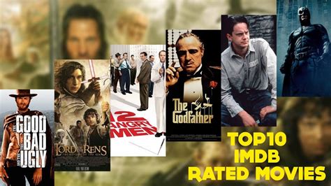 Top 10 Imdb Rated Movies In The World Youtube