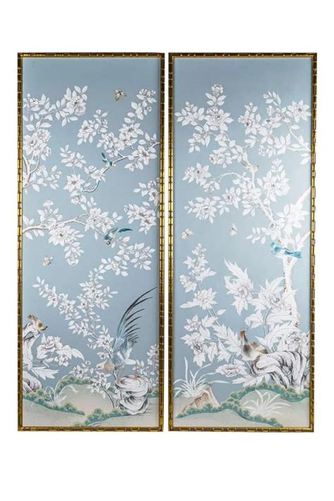 Pair Of Framed Chinoiserie Panels Oct 22 2020 Abell Auction In Ca