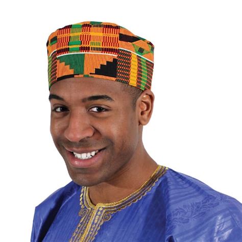 African Traditional Kente Kufi Hat Style 2 For Men And Women Etsy