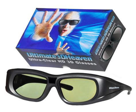 Sharp 3d Glasses Rechargeable Compatible Ultra Clear Bluetooth Ir