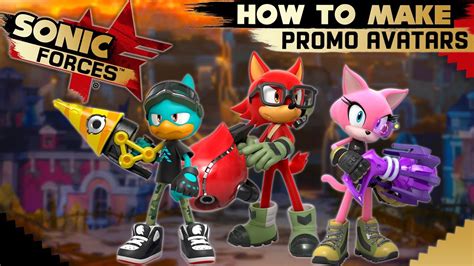 Sonic Forces How To Make Promo Avatars Character Creation