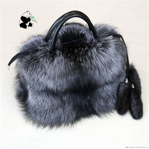 Silver Fox Fur Bag Stylish Ladies Accessory №4 купить на Ярмарке