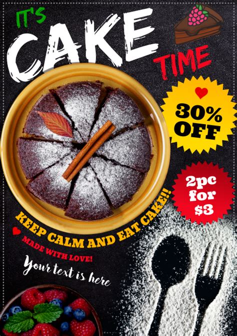 Cake Poster Template Postermywall