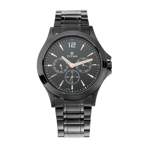 titan nm1698nm01 black dial analog watch for men buy titan nm1698nm01 black dial analog watch