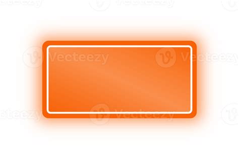 Neon Orange Rectangle Banner Neon Rectangle 10977812 Png