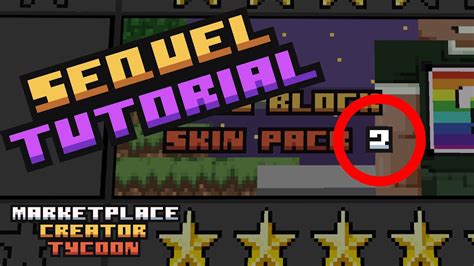 How to make a sequel?? Marketplace Creator Tycoon Tutorial - YouTube