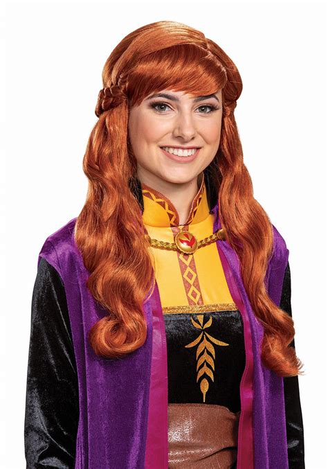Frozen 2 Anna Adult Wig Disneys Princesses Wigs Redhead
