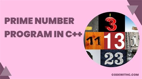 Prime Number Program In C Code With C