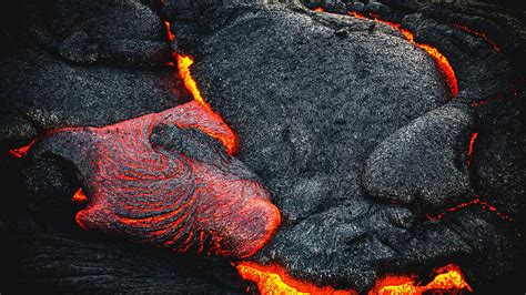 3840x2160 Lava Fiery Surface Volcano U 169 Backgrounds Landscape