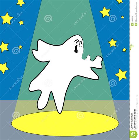 Frightful Ghost Stock Vector Illustration Of Glowing 4589325