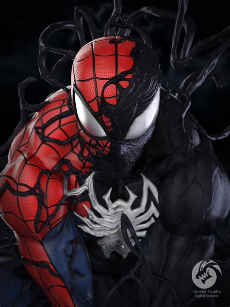 Artstation Spiderman Symbiote Transformation Fan Art Stivens
