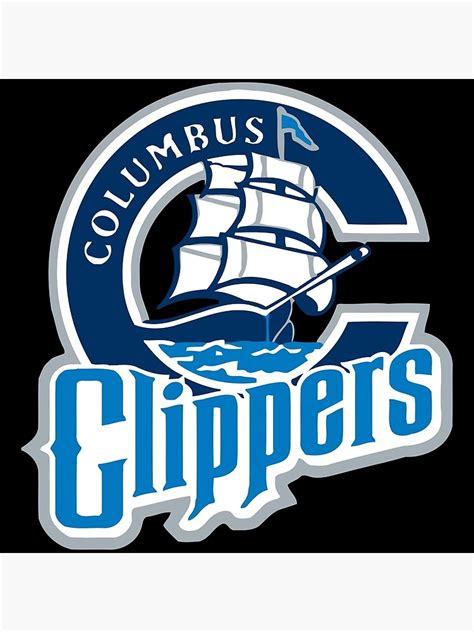Clippers Columbus Poster By Laurasgo Redbubble