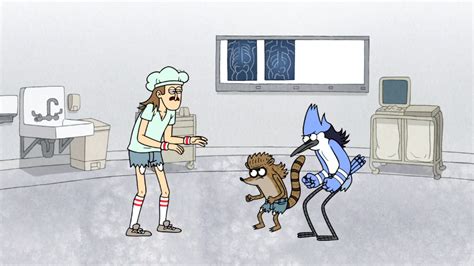 Image S6e26195 Mordecai And Rigby Confronting Jerrypng Regular