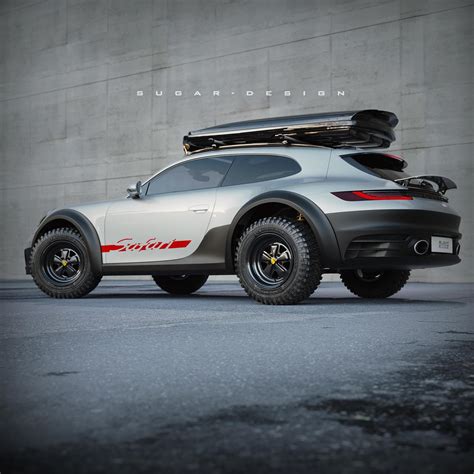 Porsche 911 Turbo Safari Shooting Brake Cgi Joins Dakar To Expand Off