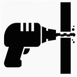 Drill Construction Drilling Clipart Build Icon Tool