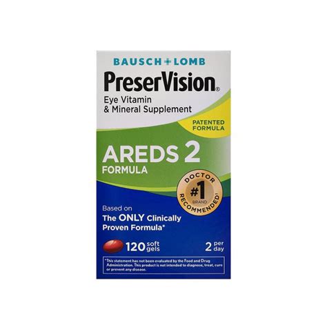 Preservision Areds Formula Eye Vitamin Mineral Supplement Softgels