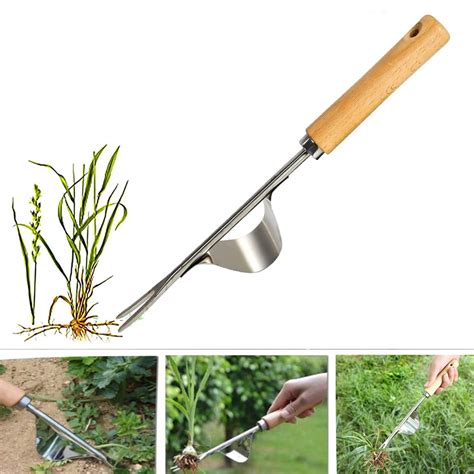 Garden Manual Hand Weeder Comfortable Garden Weeding Tool Stainless