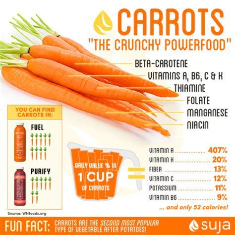 Facts About Carrots Nutritional Benefits Of Carrots Suja Juice