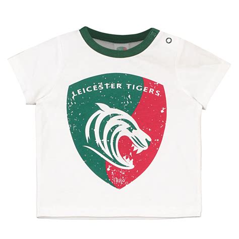 Official Leicester Tigers Club Shop Crest T Shirt Chd